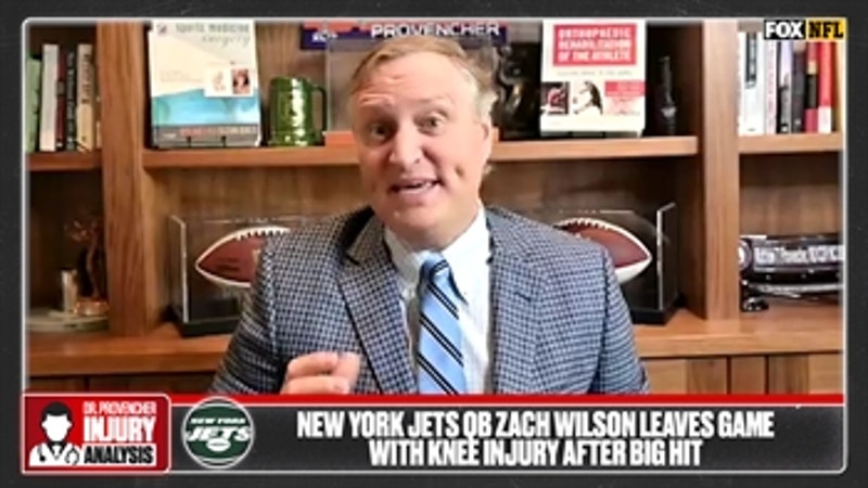'Concern is for ligament damage' in Jets QB Zach Wilson's knee - Dr. Matt Provencher
